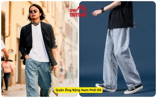 Quần Ống Rộng Nam Phối Đồ