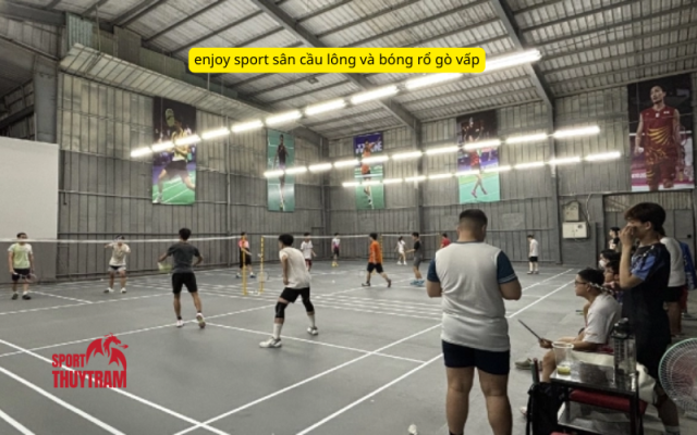 enjoy sport sân cầu lông và bóng rổ gò vấp